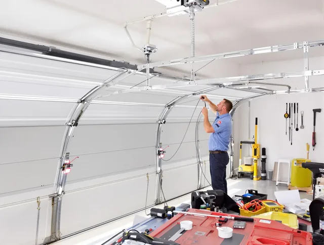 Garage door cable repair service by Deerfield Beach Garage Door Repair in Deerfield Beach