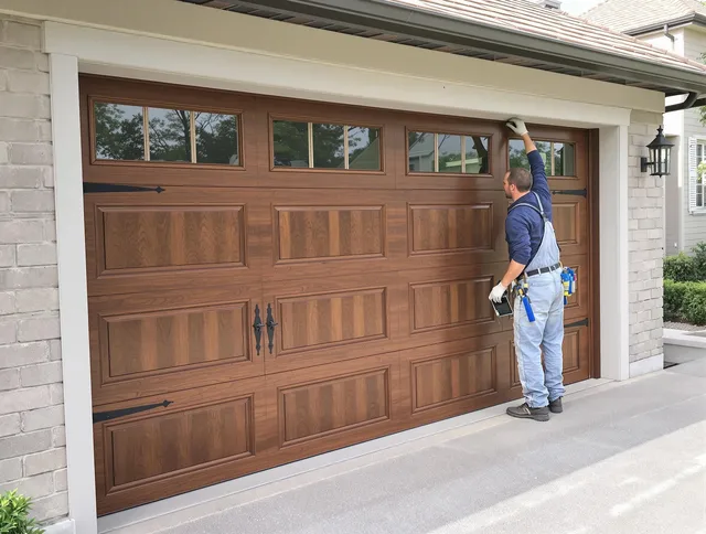 Custom garage door showcase by Deerfield Beach Garage Door Repair in Deerfield Beach