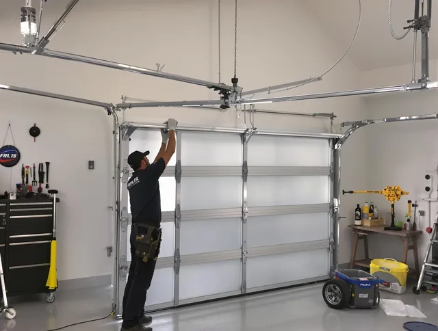 Deerfield Beach Garage Door Repair certified team performing precision garage door installation in Deerfield Beach