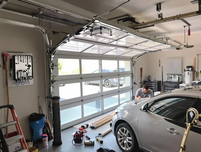 Garage door noise reduction service by Deerfield Beach Garage Door Repair in Deerfield Beach