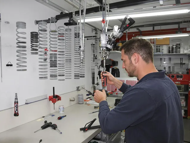 Deerfield Beach Garage Door Repair safety certified technician performing precision spring replacement in Deerfield Beach